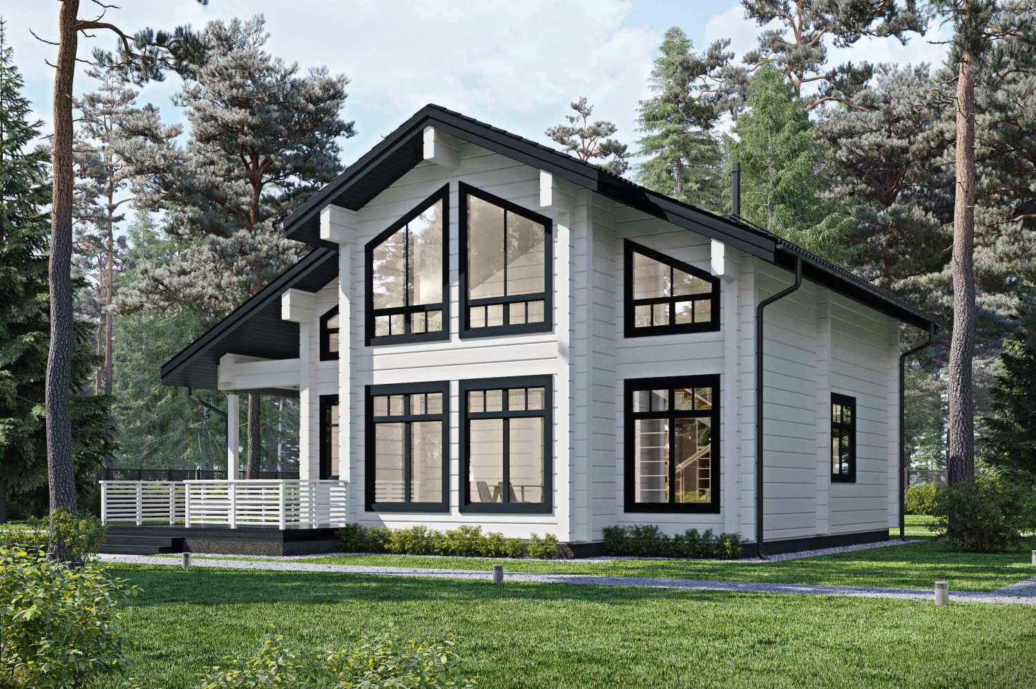 Дом из профилированного бруса VZ-352 